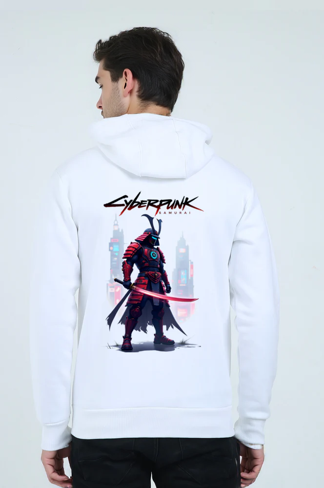 Cyberpunk Samurai Heavy Zipper Hoodie (Regular)
