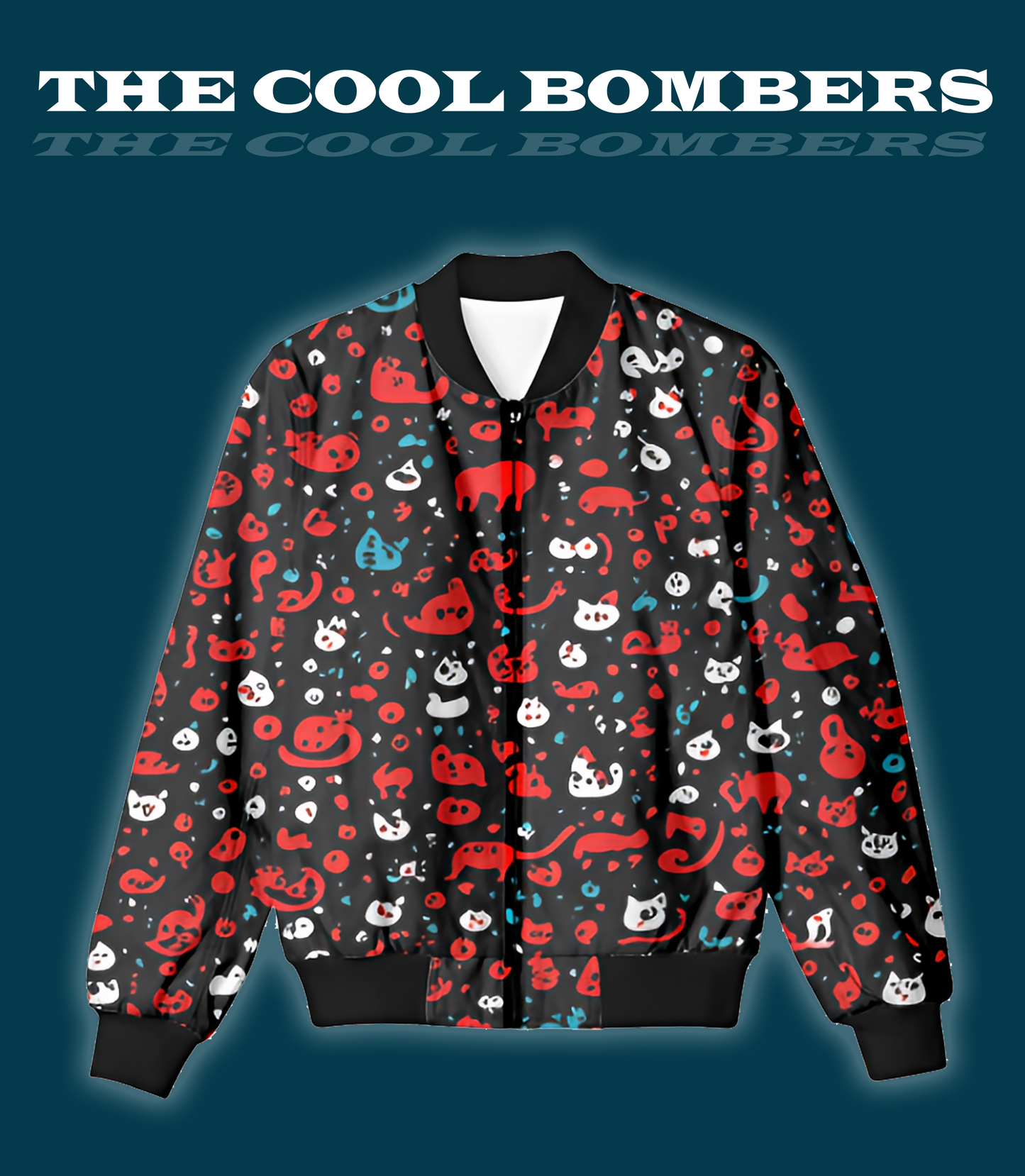 Abstract Animals Bomber Jacket Unisex (Regular)