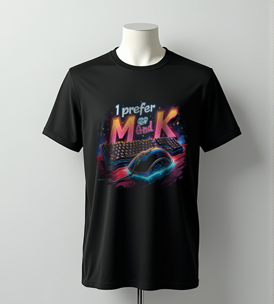 Mouse and Keyboard Gaming T-Shirt (Regular Fit)