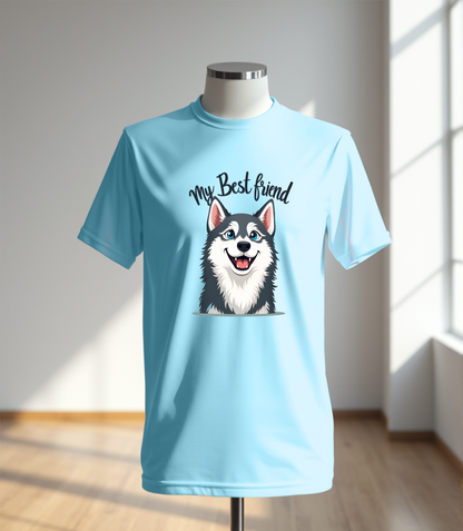 My Best Friend Husky T-Shirt (Regular Fit)