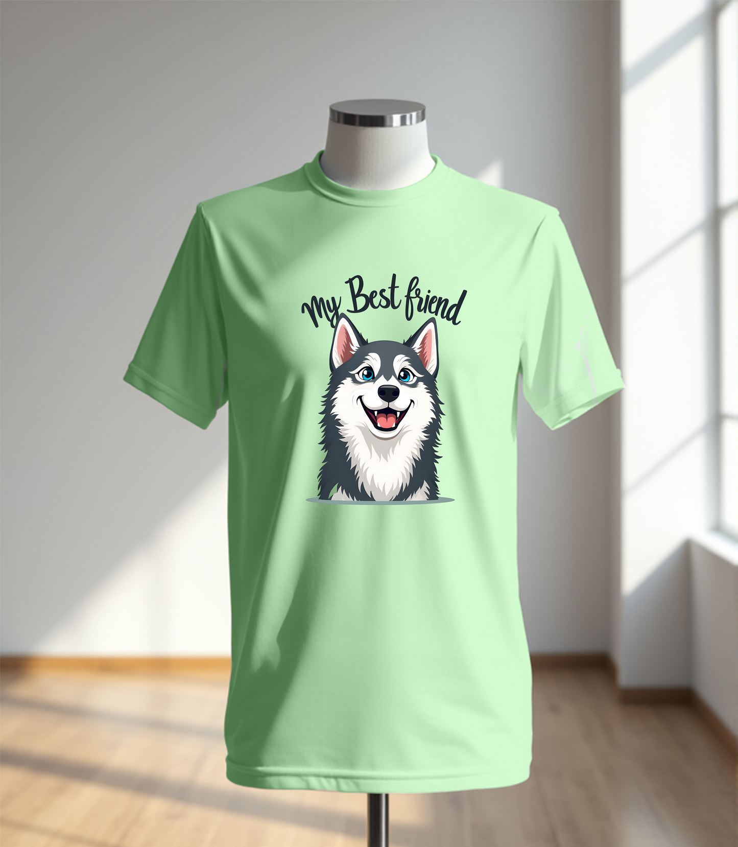 My Best Friend Husky T-Shirt (Regular Fit)