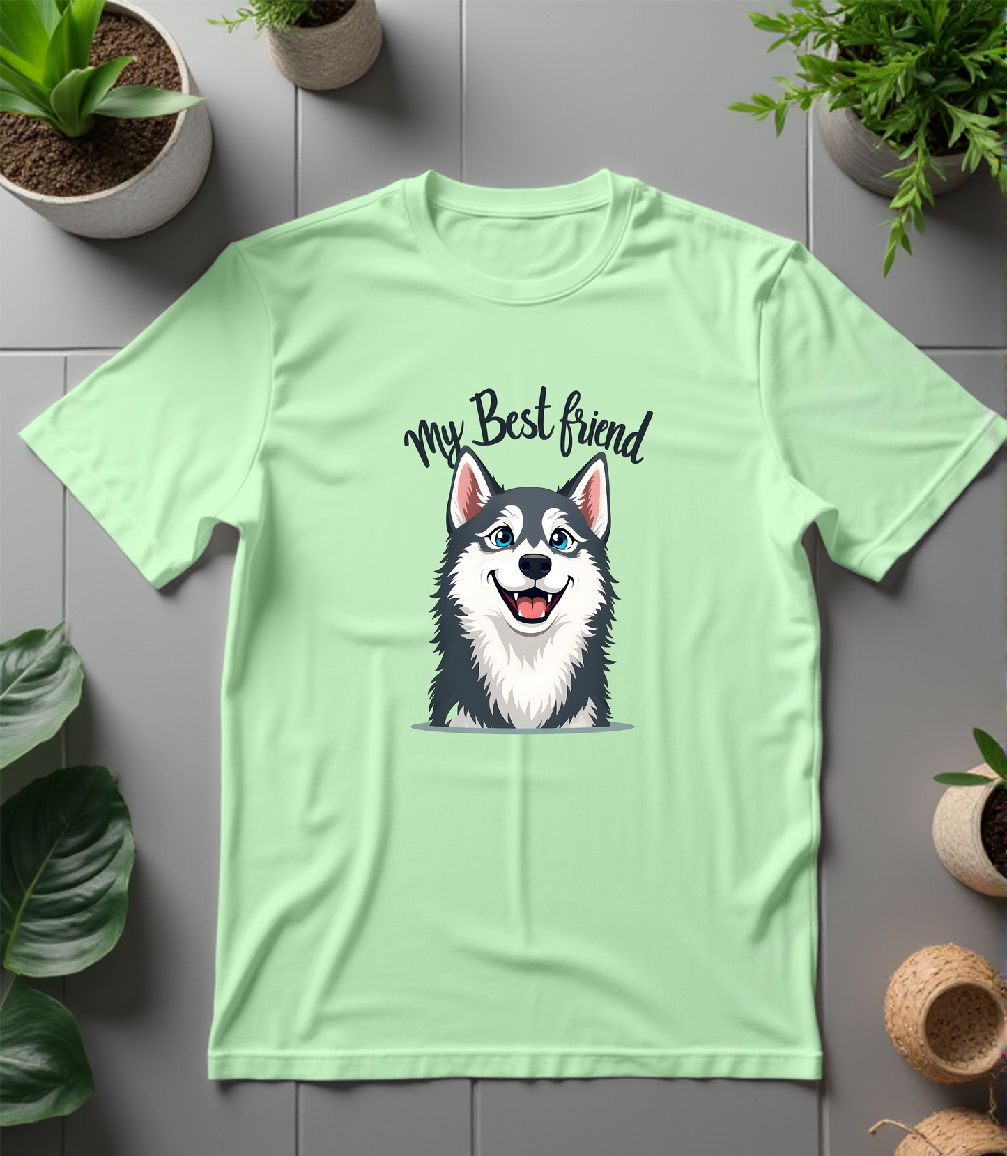 My Best Friend Husky T-Shirt (Regular Fit)