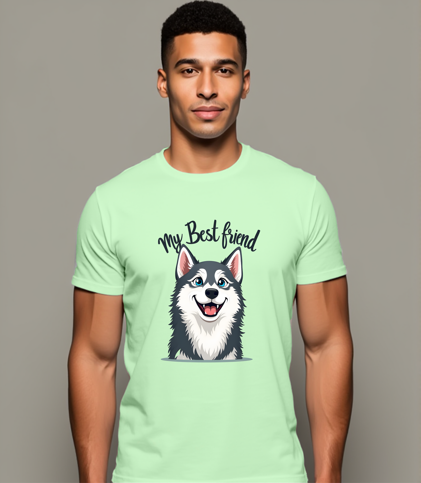 My Best Friend Husky T-Shirt (Regular Fit)