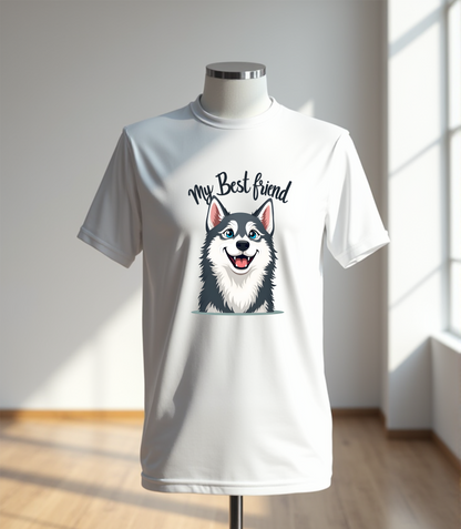 My Best Friend Husky T-Shirt (Regular Fit)