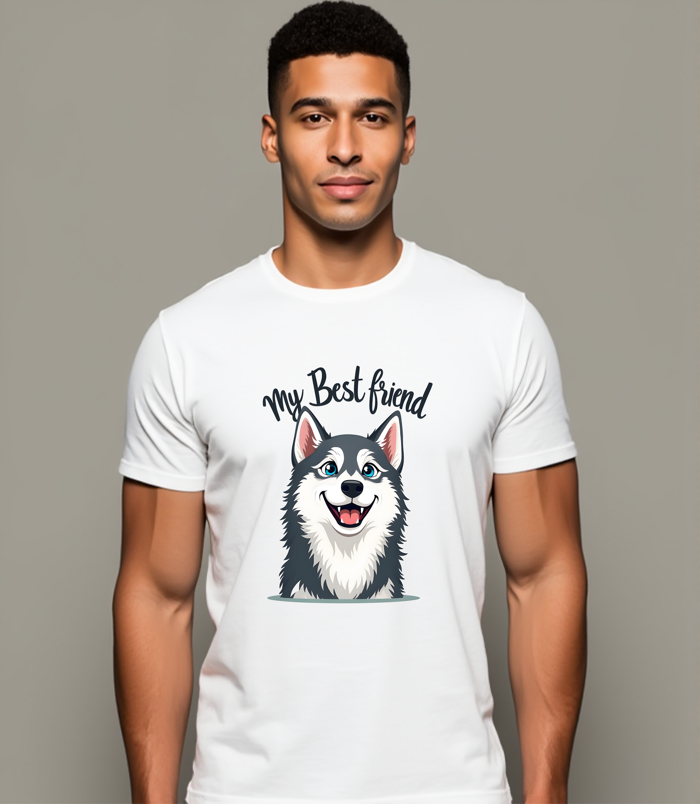 My Best Friend Husky T-Shirt (Regular Fit)