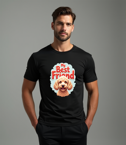 My Best Friend Poodle T-Shirt (Regular Fit)