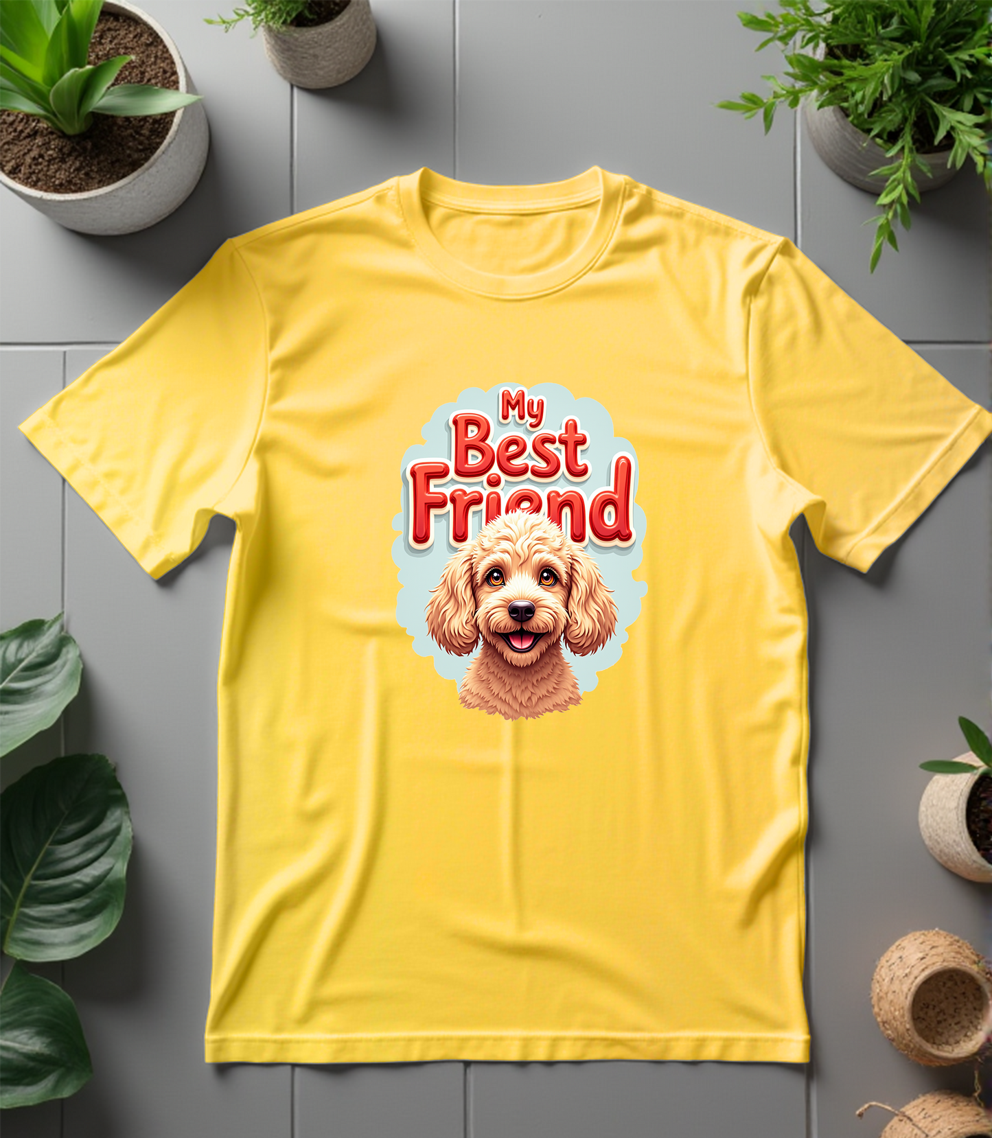 My Best Friend Poodle T-Shirt (Regular Fit)