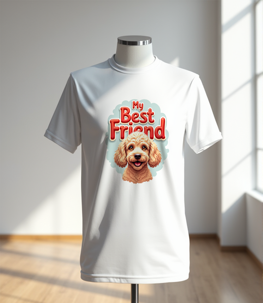 My Best Friend Poodle T-Shirt (Regular Fit)