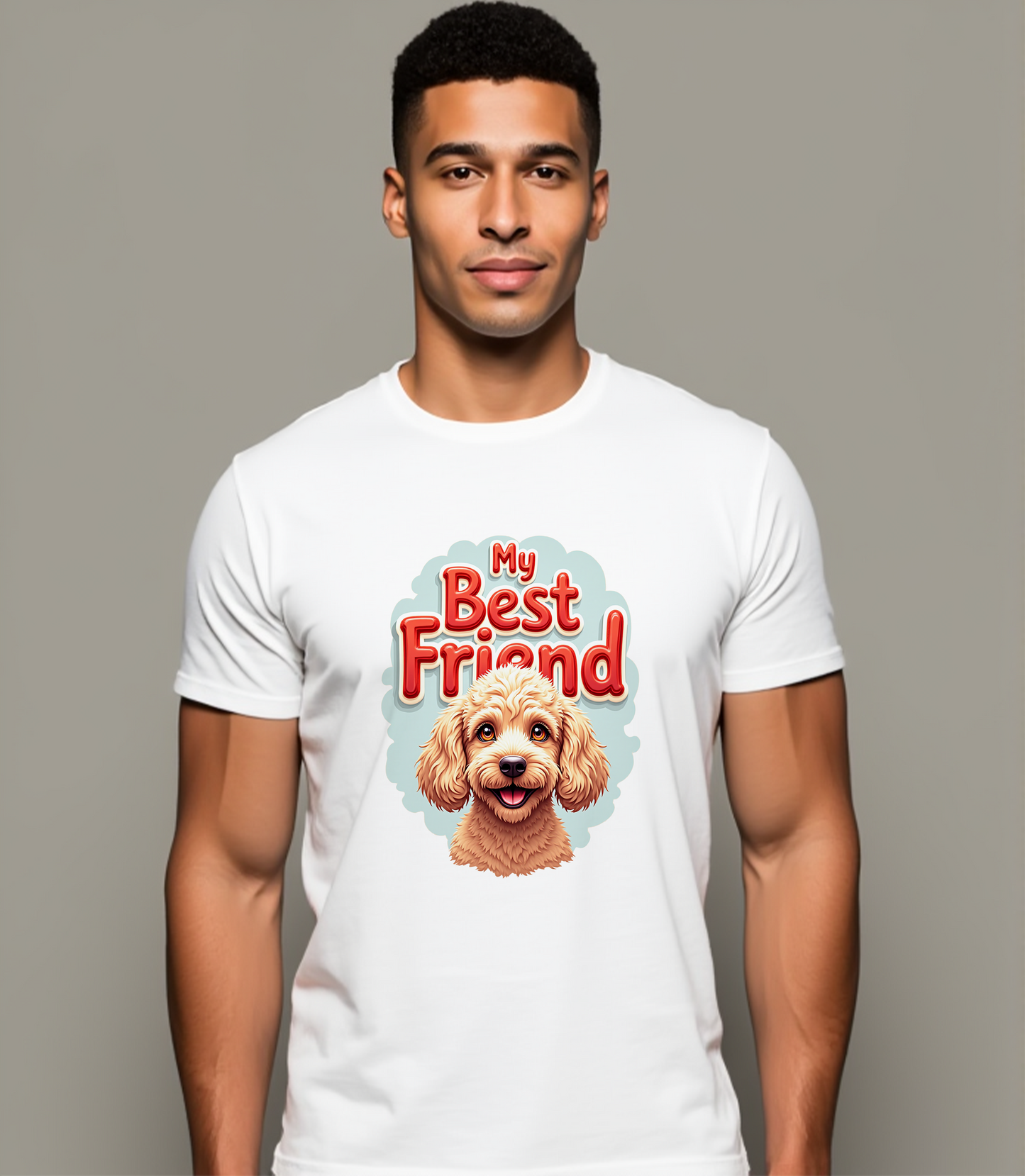 My Best Friend Poodle T-Shirt (Regular Fit)