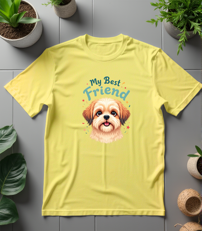 My Best Friend Shih Tzu T-Shirt (Regular Fit)