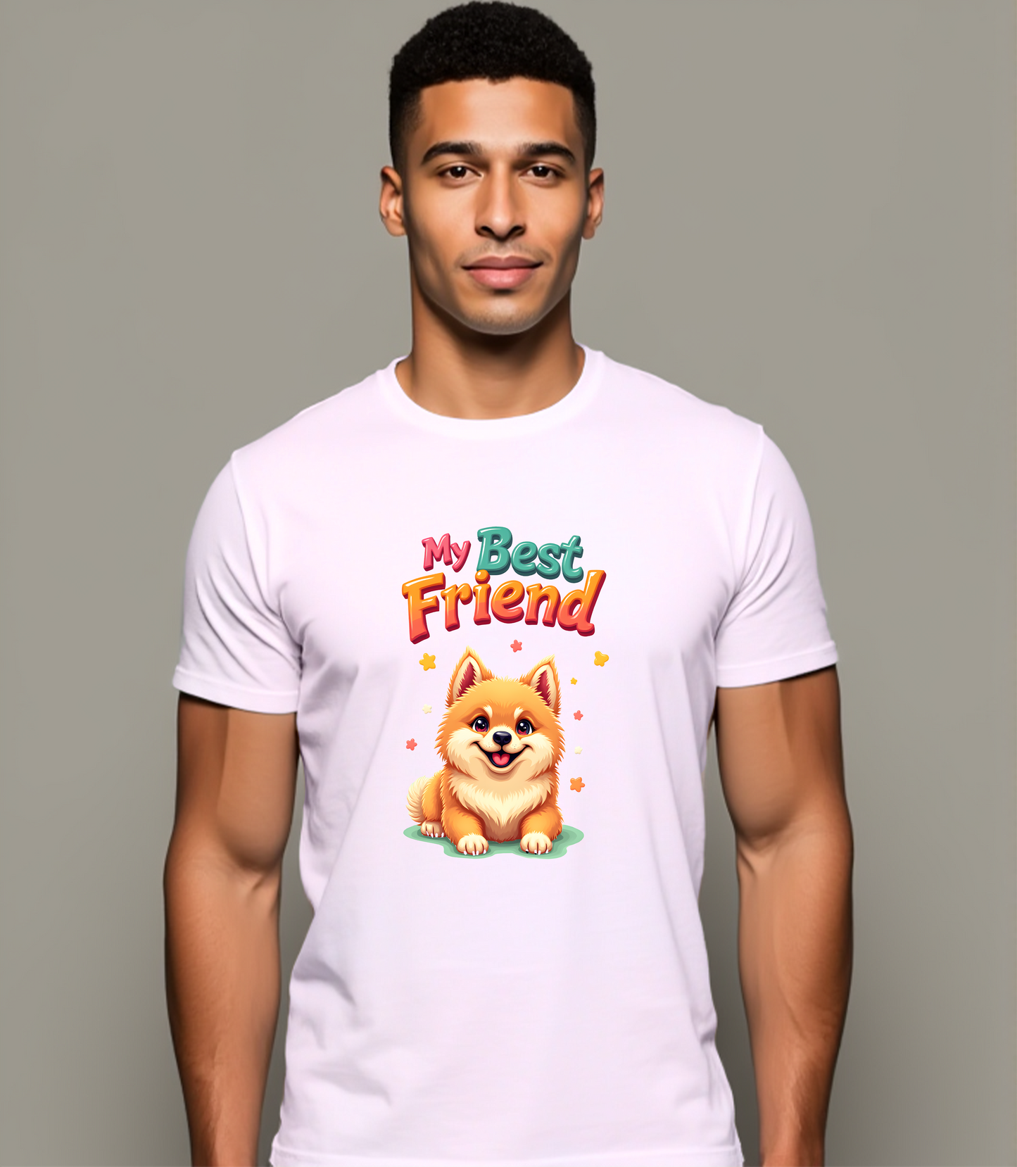 My Best Friend Pomeranian T-Shirt (Regular Fit)